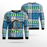 Clan Roberton Crest Tartan Christmas Ugly Sweater EU18 Roberton Crest Tartan Tartan Ugly Sweater
