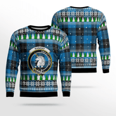 Clan Ramsay Blue Ancient Crest Tartan Christmas Ugly Sweater NS89 Ramsay Blue Ancient Crest Tartan Tartan Ugly Sweater