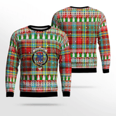 Clan Ogilvie Crest Tartan Christmas Ugly Sweater ZS12 Ogilvie Crest Tartan Tartan Ugly Sweater