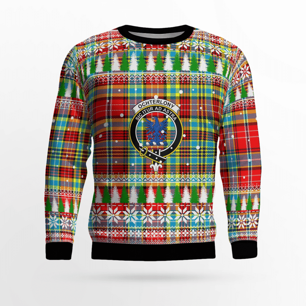 Clan Ogilvie Crest Tartan Christmas Ugly Sweater ZS12 Ogilvie Crest Tartan Tartan Ugly Sweater