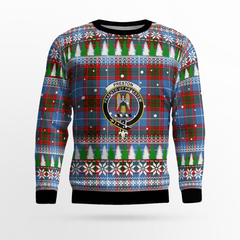 Clan Preston (Edinburgh) Crest Tartan Christmas Ugly Sweater XC10 Preston (Edinburgh) Crest Tartan Tartan Ugly Sweater