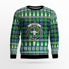 Clan Murray of Atholl Ancient Crest Tartan Christmas Ugly Sweater XQ20 Murray of Atholl Ancient Crest Tartan Tartan Ugly Sweater