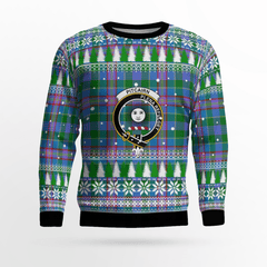 Clan Pitcairn Hunting Crest Tartan Christmas Ugly Sweater SD21 Pitcairn Hunting Crest Tartan Tartan Ugly Sweater
