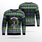 Clan Russell Modern Crest Tartan Christmas Ugly Sweater GK18 Russell Modern Crest Tartan Tartan Ugly Sweater