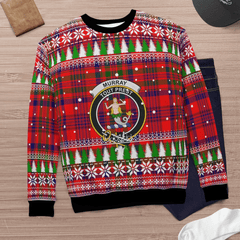 Clan Murray of Tulloch Modern Crest Tartan Christmas Ugly Sweater WO92 Murray of Tulloch Modern Crest Tartan Tartan Ugly Sweater