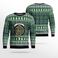 Clan Scott Green Ancient Crest Tartan Christmas Ugly Sweater QK36 Scott Green Ancient Crest Tartan Tartan Ugly Sweater