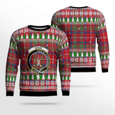 Clan Shaw Red Modern Crest Tartan Christmas Ugly Sweater OS75 Shaw Red Modern Crest Tartan Tartan Ugly Sweater