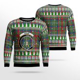 Clan Shaw Green Modern Crest Tartan Christmas Ugly Sweater OB71 Shaw Green Modern Crest Tartan Tartan Ugly Sweater