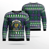 Clan Sinclair Hunting Modern Crest Tartan Christmas Ugly Sweater QT41 Sinclair Hunting Modern Crest Tartan Tartan Ugly Sweater