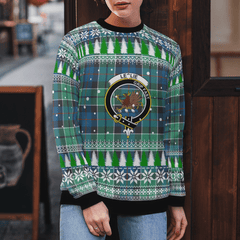 Clan Leslie Hunting Ancient Crest Tartan Christmas Ugly Sweater QG90 Leslie Hunting Ancient Crest Tartan Tartan Ugly Sweater