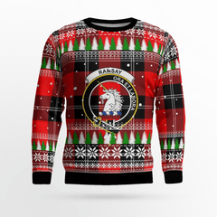 Clan Ramsay Modern Crest Tartan Christmas Ugly Sweater GG89 Ramsay Modern Crest Tartan Tartan Ugly Sweater