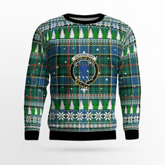 Clan Ogilvie Hunting Ancient Crest Tartan Christmas Ugly Sweater UQ22 Ogilvie Hunting Ancient Crest Tartan Tartan Ugly Sweater