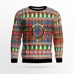 Clan Ogilvie of Airlie Ancient Crest Tartan Christmas Ugly Sweater UG31 Ogilvie of Airlie Ancient Crest Tartan Tartan Ugly Sweater