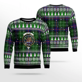 Clan Leslie Hunting Crest Tartan Christmas Ugly Sweater BO86 Leslie Hunting Crest Tartan Tartan Ugly Sweater
