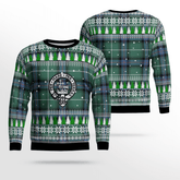 Clan MacDonald of the Isles Hunting Ancient Crest Tartan Christmas Ugly Sweater QC32 MacDonald of the Isles Hunting Ancient Crest Tartan Tartan Ugly Sweater