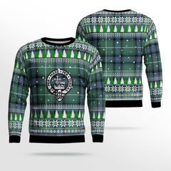 Clan MacDonald of the Isles Hunting Ancient Crest Tartan Christmas Ugly Sweater QC32 MacDonald of the Isles Hunting Ancient Crest Tartan Tartan Ugly Sweater