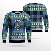Clan MacKay Blue Crest Tartan Christmas Ugly Sweater BC49 MacKay Blue Crest Tartan Tartan Ugly Sweater