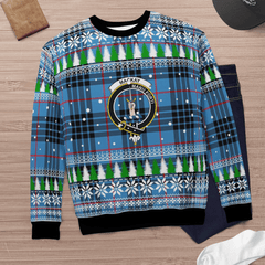 Clan MacKay Blue Crest Tartan Christmas Ugly Sweater BC49 MacKay Blue Crest Tartan Tartan Ugly Sweater