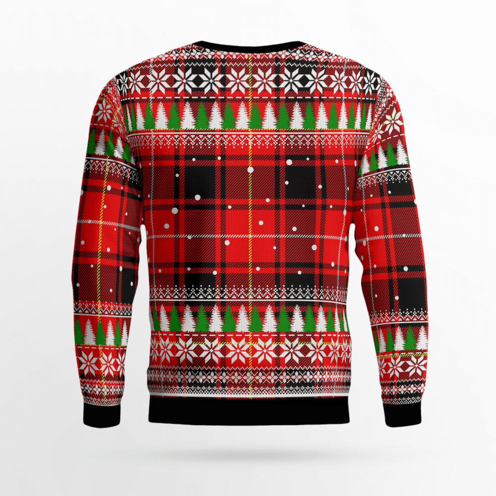 Clan MacIver Modern Crest Tartan Christmas Ugly Sweater PX19 MacIver Modern Crest Tartan Tartan Ugly Sweater