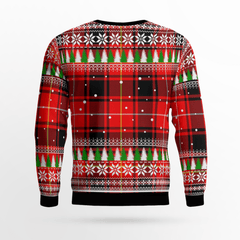 Clan MacIver Modern Crest Tartan Christmas Ugly Sweater PX19 MacIver Modern Crest Tartan Tartan Ugly Sweater