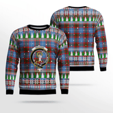 Clan Skirving (Edinburgh) Crest Tartan Christmas Ugly Sweater NN66 Skirving (Edinburgh) Crest Tartan Tartan Ugly Sweater