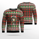 Clan Stewart (of Appin) Crest Tartan Christmas Ugly Sweater OB33 Stewart (of Appin) Crest Tartan Tartan Ugly Sweater