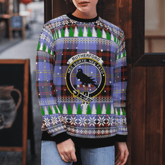 Clan Rutherford Crest Tartan Christmas Ugly Sweater SS33 Rutherford Crest Tartan Tartan Ugly Sweater
