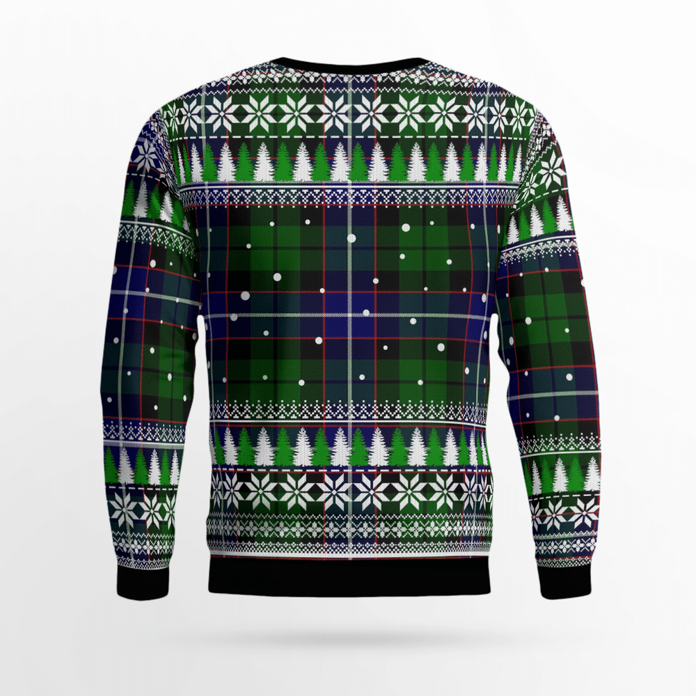 Clan Russell Modern Crest Tartan Christmas Ugly Sweater GK18 Russell Modern Crest Tartan Tartan Ugly Sweater