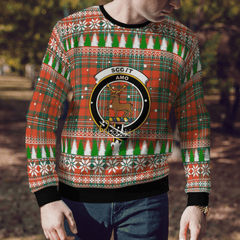 Clan Scott Ancient Crest Tartan Christmas Ugly Sweater DA36 Scott Ancient Crest Tartan Tartan Ugly Sweater