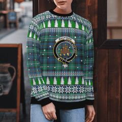 Clan MacKenzie Ancient Crest Tartan Christmas Ugly Sweater PB63 MacKenzie Ancient Crest Tartan Tartan Ugly Sweater