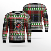 Clan Stewart Black Crest Tartan Christmas Ugly Sweater OV11 Stewart Black Crest Tartan Tartan Ugly Sweater