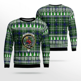 Clan Spottiswood (Tweedside) Crest Tartan Christmas Ugly Sweater LY62 Spottiswood (Tweedside) Crest Tartan Tartan Ugly Sweater