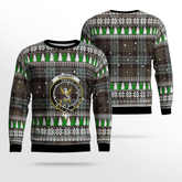 Clan Stewart Old Weathered Crest Tartan Christmas Ugly Sweater OZ37 Stewart Old Weathered Crest Tartan Tartan Ugly Sweater