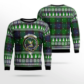 Clan Stewart Old Modern Crest Tartan Christmas Ugly Sweater VR73 Stewart Old Modern Crest Tartan Tartan Ugly Sweater