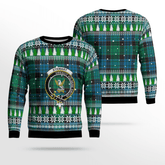 Clan Stewart Old Ancient Crest Tartan Christmas Ugly Sweater BD15 Stewart Old Ancient Crest Tartan Tartan Ugly Sweater