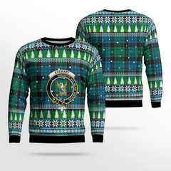 Clan Stewart Old Ancient Crest Tartan Christmas Ugly Sweater BD15 Stewart Old Ancient Crest Tartan Tartan Ugly Sweater