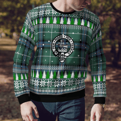 Clan MacDonald of the Isles Hunting Ancient Crest Tartan Christmas Ugly Sweater QC32 MacDonald of the Isles Hunting Ancient Crest Tartan Tartan Ugly Sweater