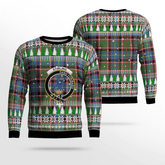 Clan Stirling (of Cadder-Present Chief) Crest Tartan Christmas Ugly Sweater TK96 Stirling (of Cadder-Present Chief) Crest Tartan Tartan Ugly Sweater