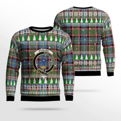 Clan Stirling (of Cadder-Present Chief) Crest Tartan Christmas Ugly Sweater TK96 Stirling (of Cadder-Present Chief) Crest Tartan Tartan Ugly Sweater