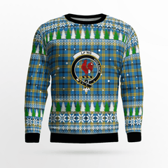 Clan Laing Crest Tartan Christmas Ugly Sweater KG51 Laing Crest Tartan Tartan Ugly Sweater