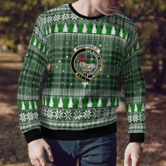 Clan MacDonald Lord of the Isles Hunting Crest Tartan Christmas Ugly Sweater TU28 MacDonald Lord of the Isles Hunting Crest Tartan Tartan Ugly Sweater