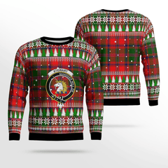 Clan Stewart of Appin Modern Crest Tartan Christmas Ugly Sweater WV95 Stewart of Appin Modern Crest Tartan Tartan Ugly Sweater