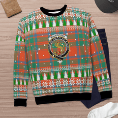 Clan MacKintosh Ancient Crest Tartan Christmas Ugly Sweater KV24 MacKintosh Ancient Crest Tartan Tartan Ugly Sweater