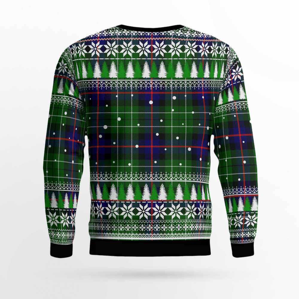 Clan Leslie Hunting Crest Tartan Christmas Ugly Sweater BO86 Leslie Hunting Crest Tartan Tartan Ugly Sweater