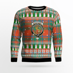 Clan MacKintosh Ancient Crest Tartan Christmas Ugly Sweater KV24 MacKintosh Ancient Crest Tartan Tartan Ugly Sweater