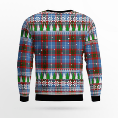 Clan Newton (Edingburg) Crest Tartan Christmas Ugly Sweater TT24 Newton (Edingburg) Crest Tartan Tartan Ugly Sweater