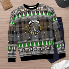 Clan MacKay Weathered Crest Tartan Christmas Ugly Sweater VK71 MacKay Weathered Crest Tartan Tartan Ugly Sweater