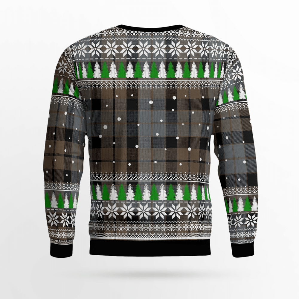 Clan MacKay Weathered Crest Tartan Christmas Ugly Sweater VK71 MacKay Weathered Crest Tartan Tartan Ugly Sweater
