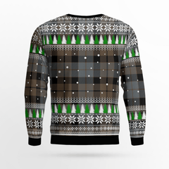 Clan MacKay Weathered Crest Tartan Christmas Ugly Sweater VK71 MacKay Weathered Crest Tartan Tartan Ugly Sweater