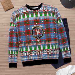 Clan Pennycook (Edinburgh) Crest Tartan Christmas Ugly Sweater NB12 Pennycook (Edinburgh) Crest Tartan Tartan Ugly Sweater